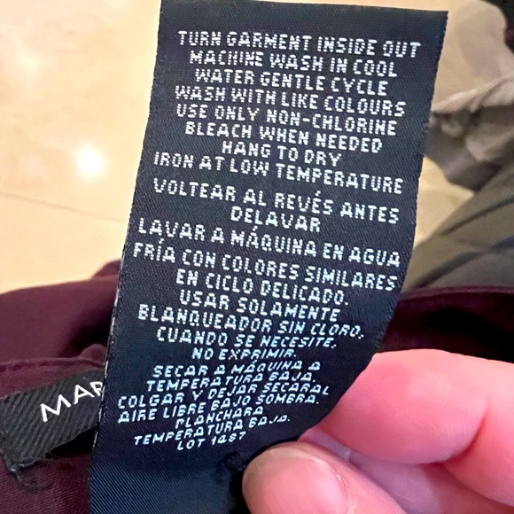 Mario Serrani Italy Women Pant. Size :8 Purple Color - Picture 8 of 10